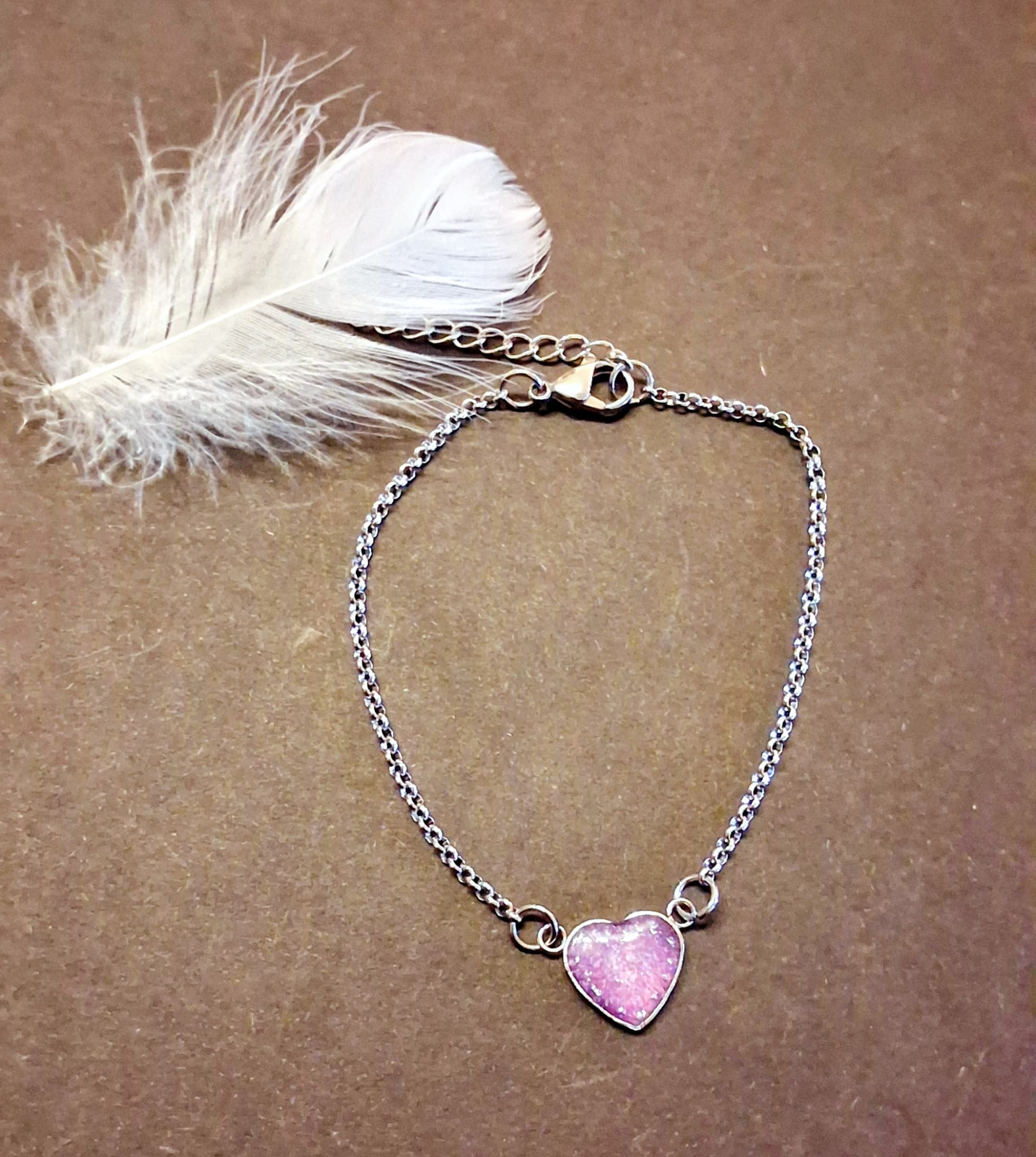 1cm Heart Bracelet (925 Stainless Steel)