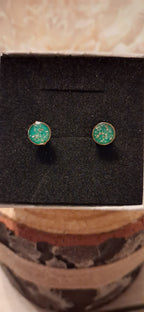 6mm Round Stud Earrings (Gold-plated Stainless Steel)