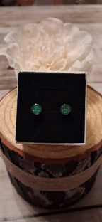 6mm Round Stud Earrings (Gold-plated Stainless Steel)