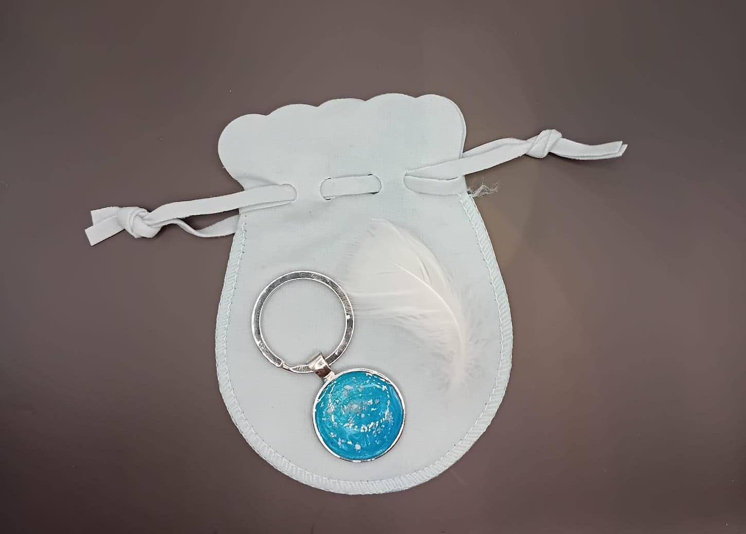 Circular Shaped Keyring (Stainless Steel)