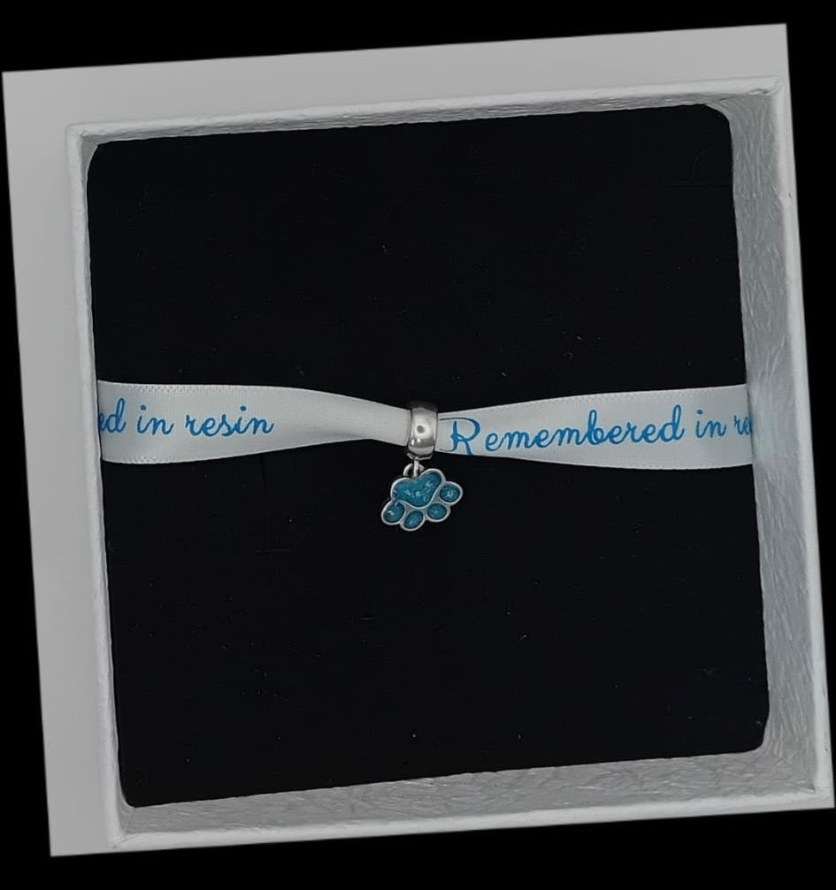 Double-Sided Paw Shaped Pendant/Charm (925 Sterling Silver)