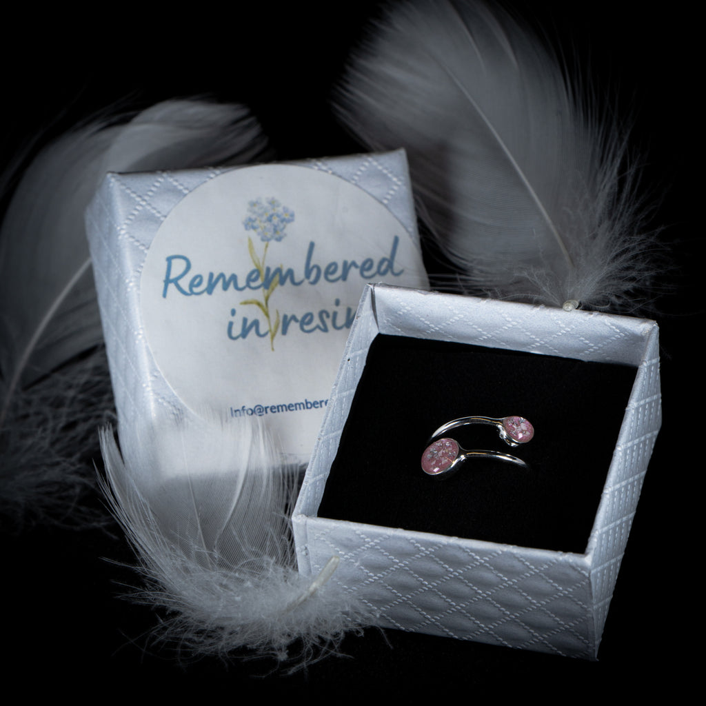 Dual-Stone Adjustable Ring (925 Sterling Silver)