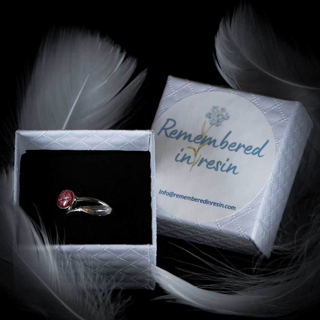 Feather Adjustable Ring (925 Sterling Silver)