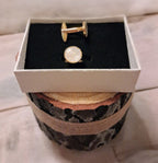 12mm Round Cufflinks (Gold-plated Stainless Steel)