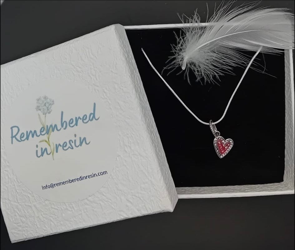 Heart Shaped Pendant/Charm (925 Sterling Silver)