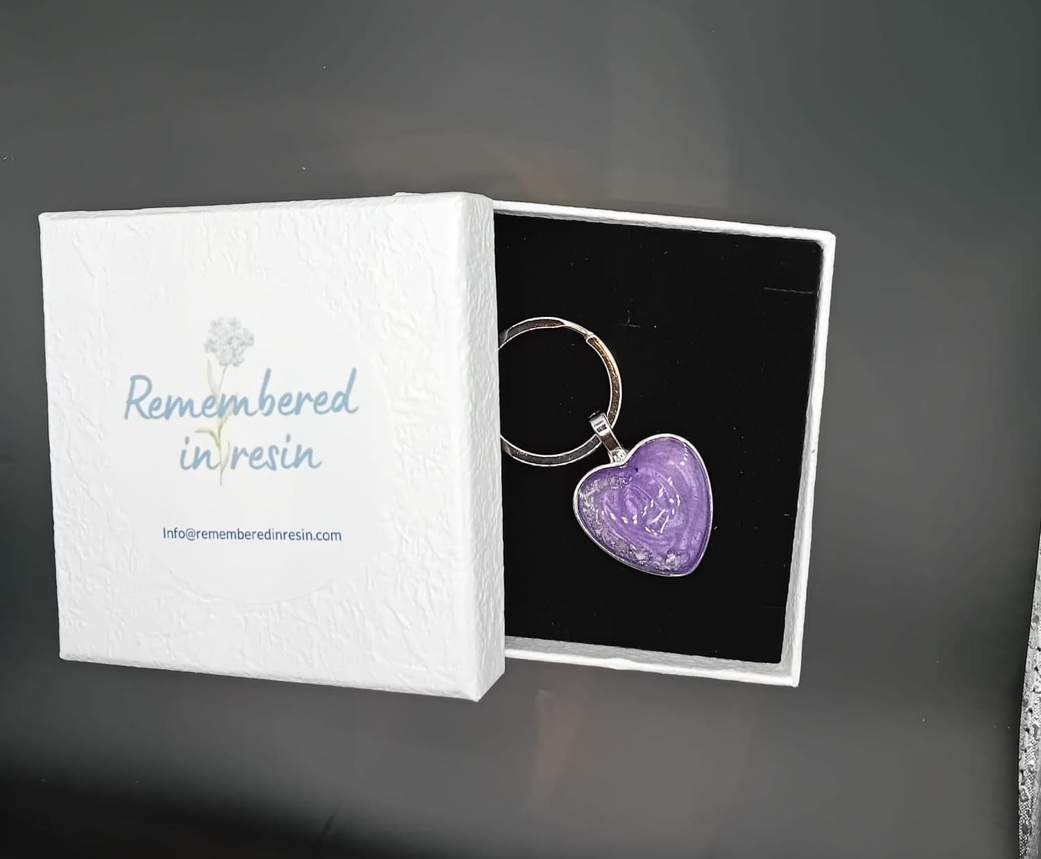 Heart Shaped Keyring (Stainless Steel)