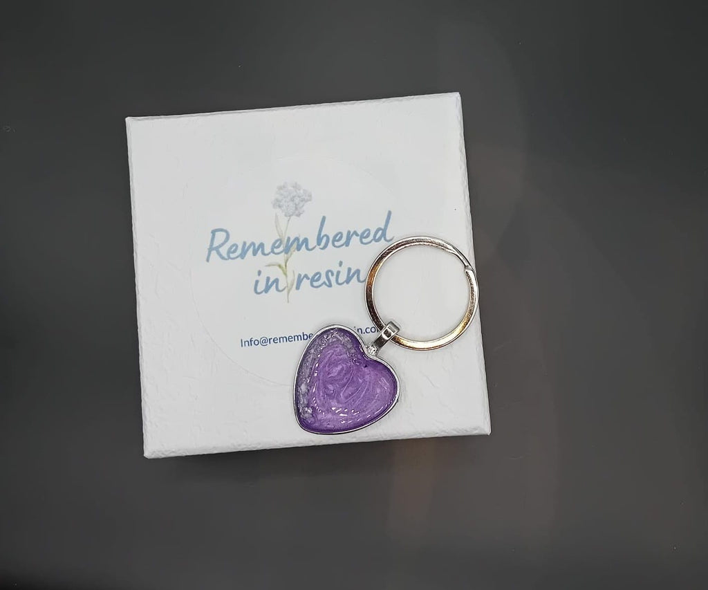 Heart Shaped Keyring (Stainless Steel)