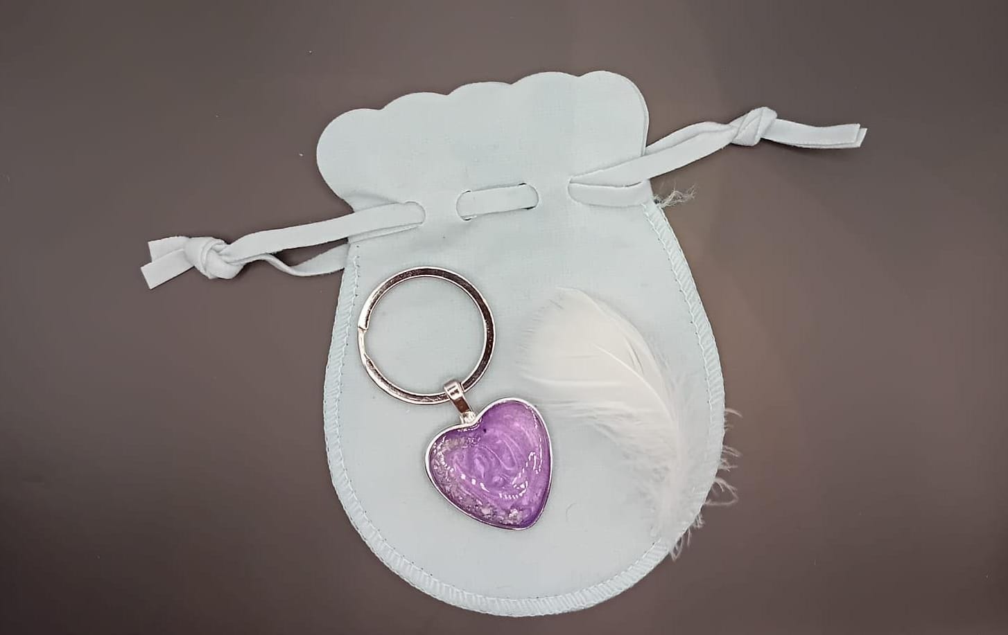Heart Shaped Keyring (Stainless Steel)