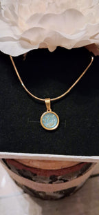 Round Pendant (Gold-plated Stainless Steel)