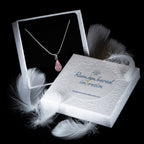 Paythorne Pink Tear Shaped Pendant, in 925 Sterling Silver